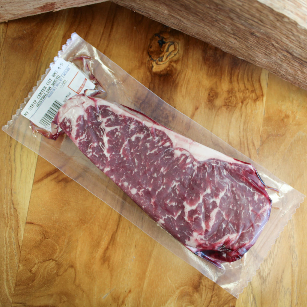 AUSTRALIAN WAGYU NY STRIP CENTER CUT (BMS 4 - 5) - Campo Meat