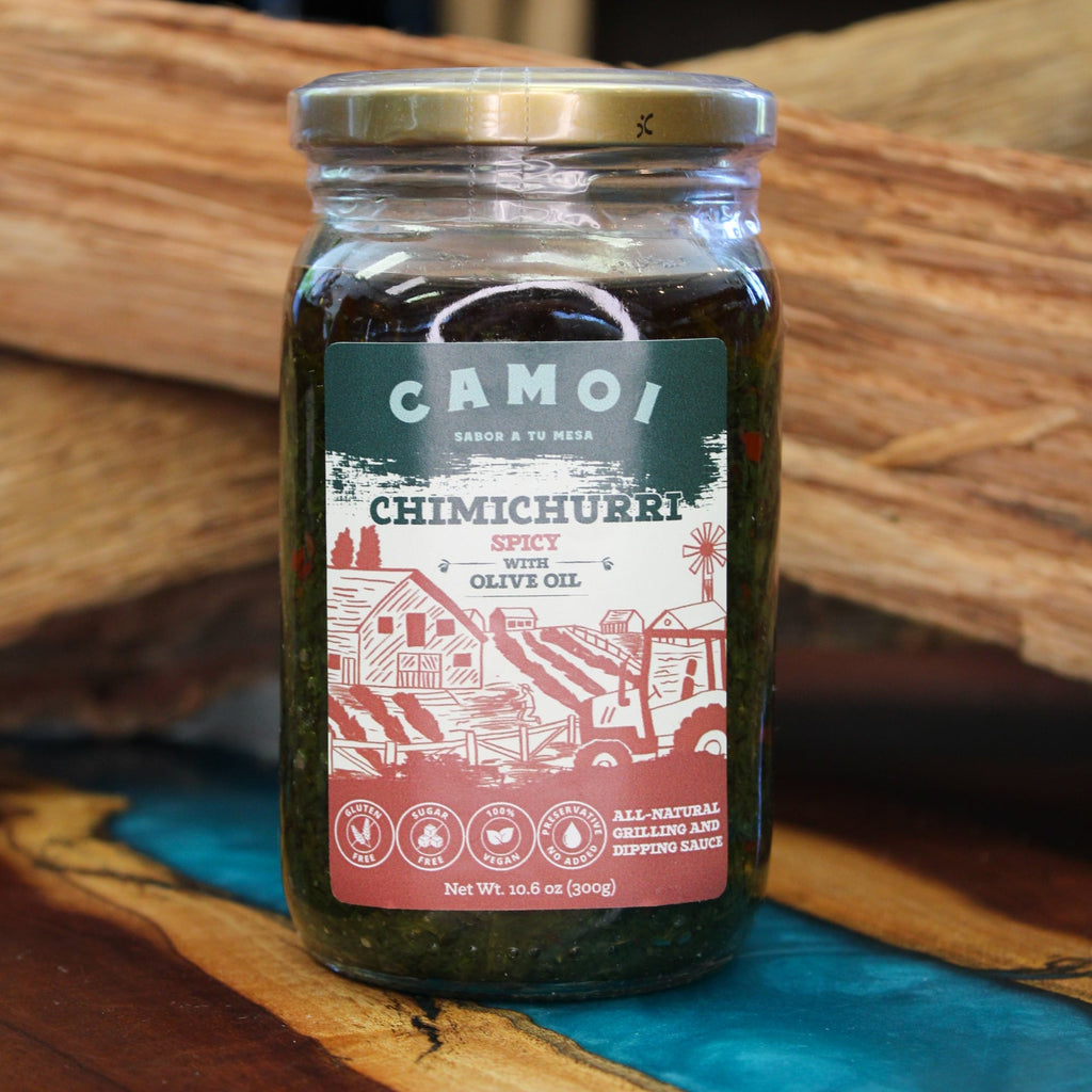 CAMOI CHIMICHURRI — SPICY (WITH OLIVE OIL) — 10.6 oz - Campo Meat