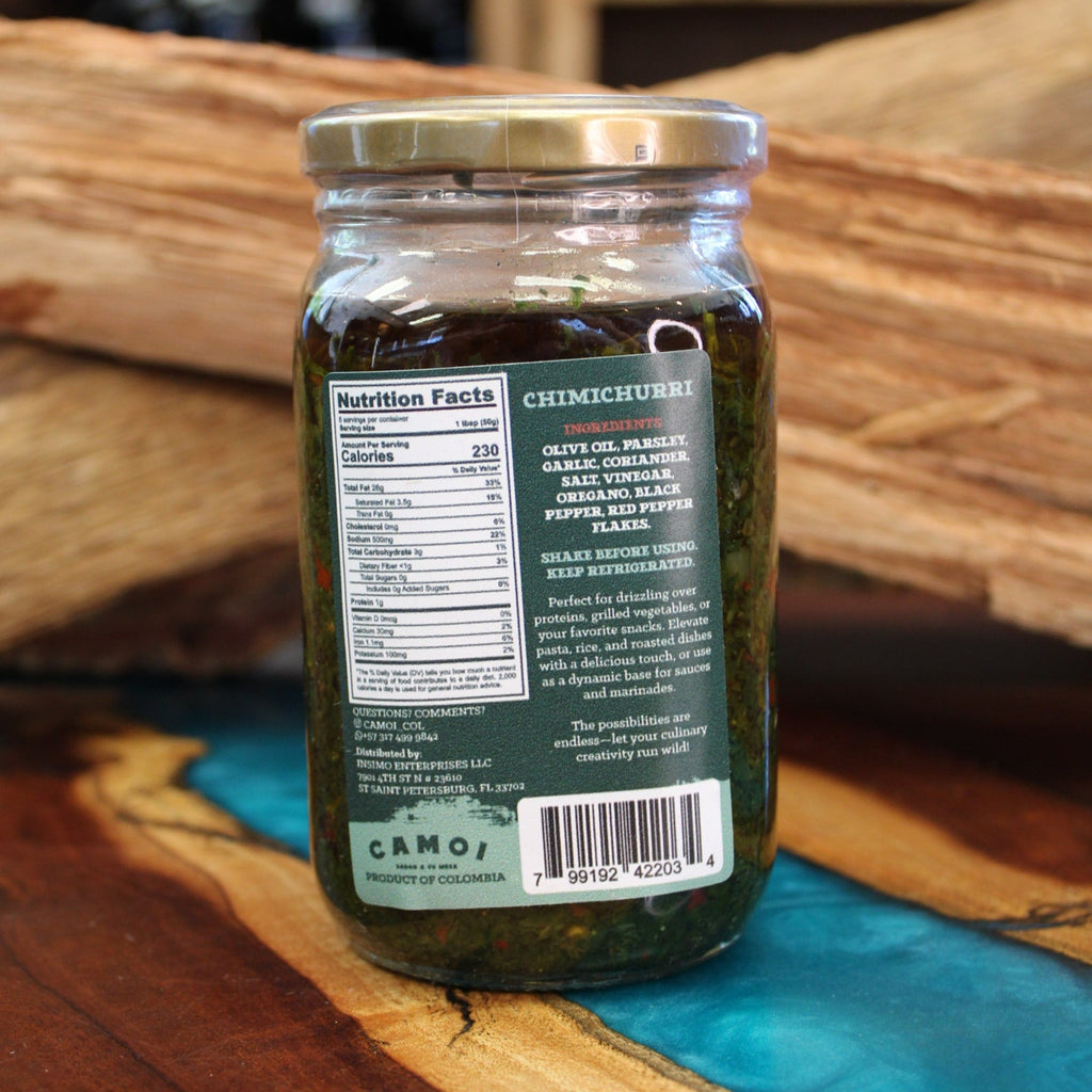 CAMOI CHIMICHURRI — SPICY (WITH OLIVE OIL) — 10.6 oz - Campo Meat