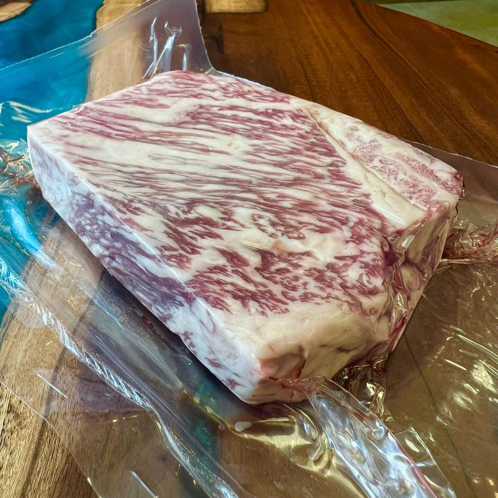 MIYAZAKI WAGYU A5 NY STRIP (HALVES) 7oz - Campo Meat