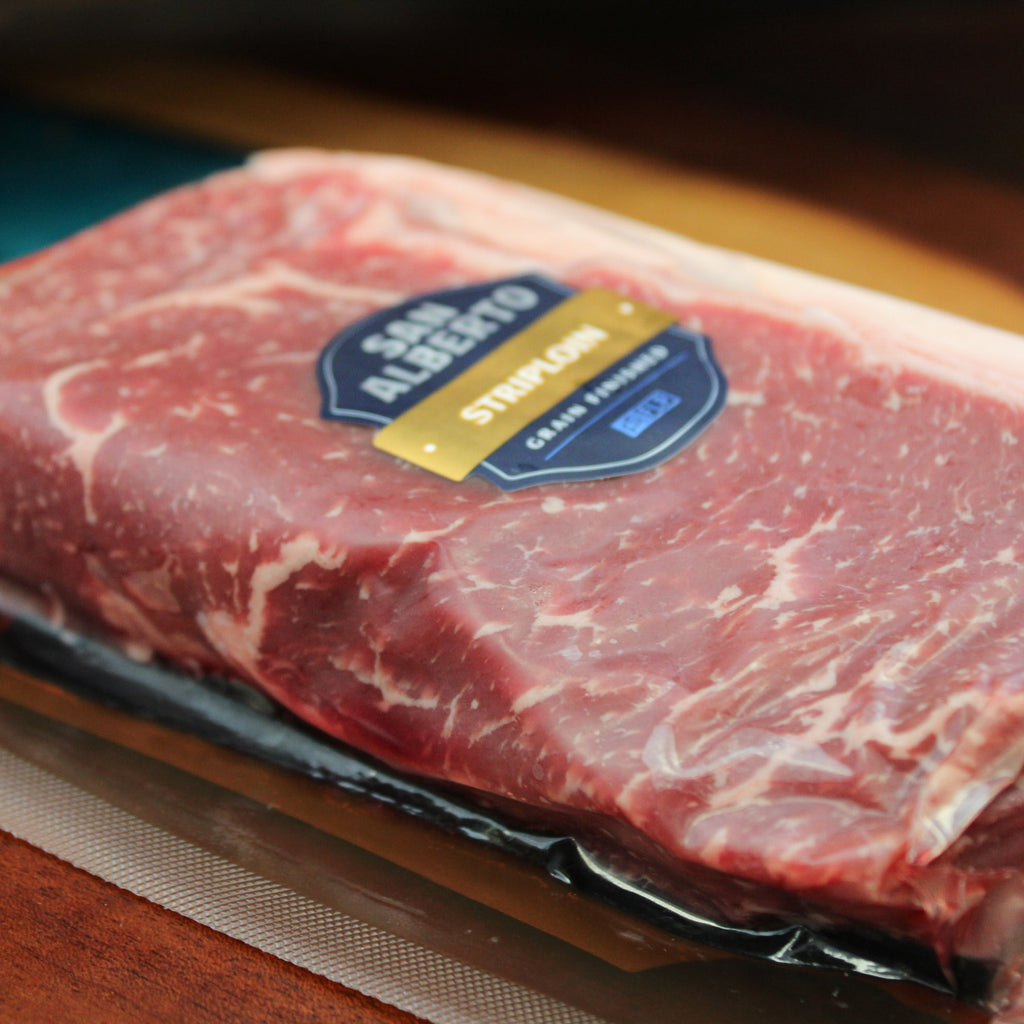 URUGUAYAN NY STRIP STEAK BLACK ANGUS 200 DAYS GRAIN - FINISH - Campo Meat