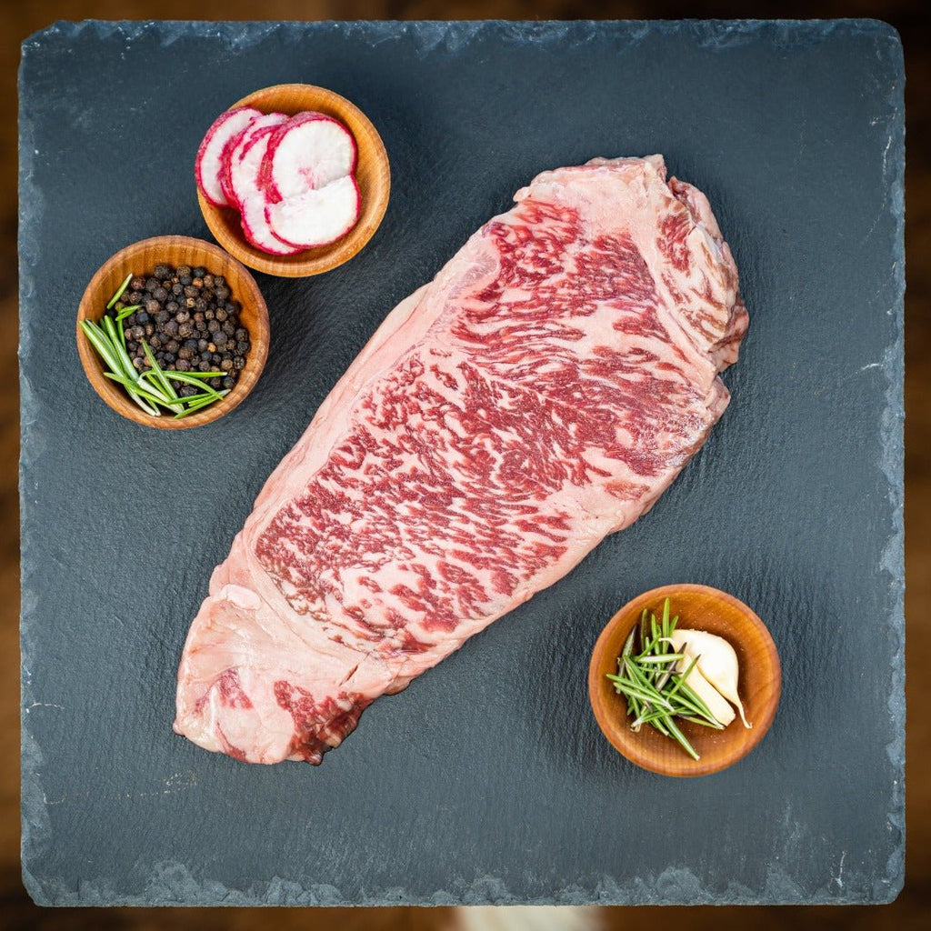 AUSTRALIAN WAGYU NY STRIP 8-9 - Campo Meat